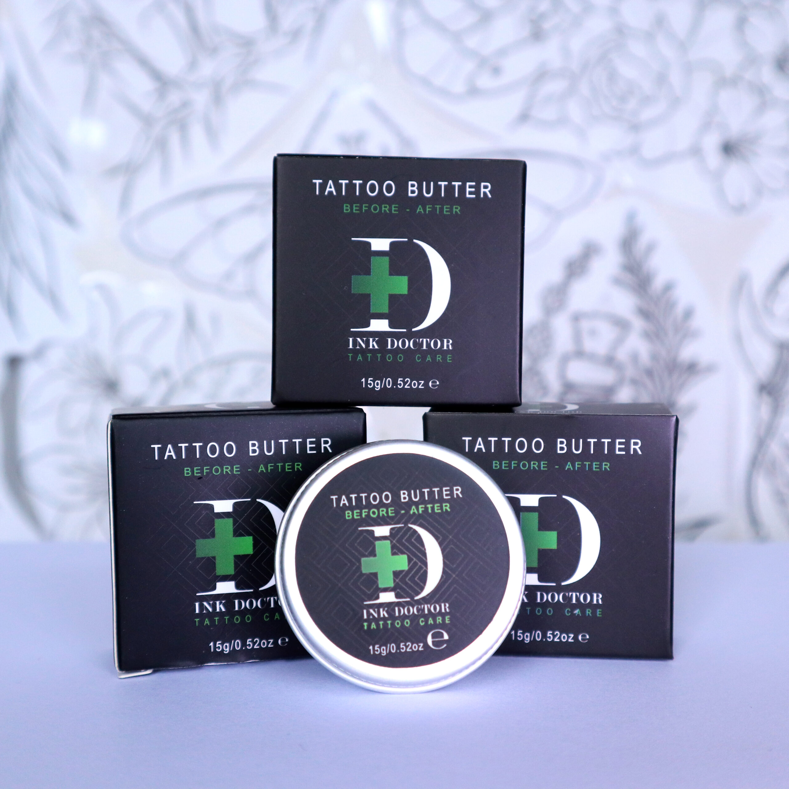 Ink Doctor Tattoo Creme tattoo butter voor dagelijkse verzorging en kleurbehoud van tatoeages
